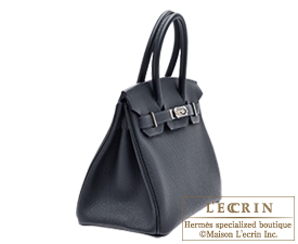 Hermes　Birkin bag 30　Blue ocean　Togo leather　Silver hardware