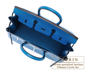 Hermes　Birkin bag 25　Blue izmir　Togo leather　Silver hardware