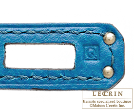 Hermes　Birkin bag 25　Blue izmir　Togo leather　Silver hardware