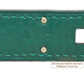 Hermes　Birkin bag 30　Malachite　Clemence leather　Silver hardware