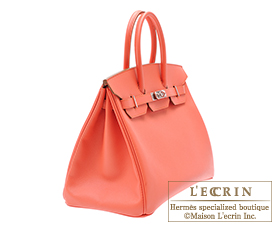 Hermes　Birkin bag 35　Flamingo　Epsom leather　Silver hardware