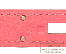 Hermes　Kelly bag 35　Rose lipstick　Togo leather　Silver hardware
