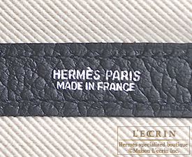 Hermes　Garden Party bag TPM　Black　Country leather　Silver hardware