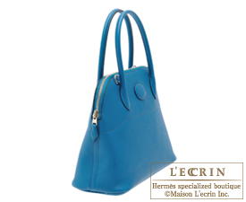 Hermes　Bolide bag 27　Blue izmir　Epsom leather　Silver hardware