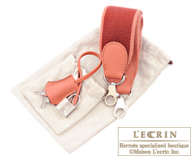 Hermes　Kelly Amazon bag 32　Retourne　Rose tea　Clemence leather　Silver hardware