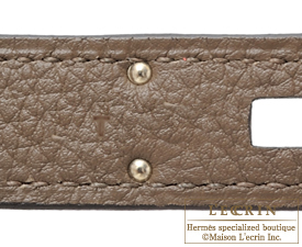 Hermes　Birkin bag 30　Taupe grey　Togo leather　Silver hardware