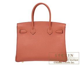 Hermes　Birkin bag 30　Rosy　Togo leather　Gold hardware