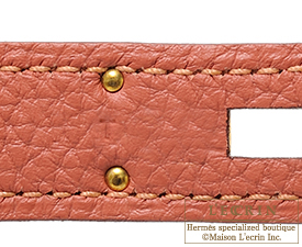 Hermès Rose Tyrien Togo Leather Birkin 30 – Savonches