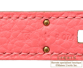 Hermes　Kelly bag 35　Rose lipstick　Togo leather　Gold hardware
