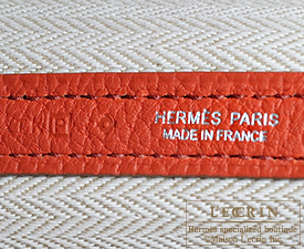 Hermes　Garden Party bag 36/PM　Sanguine　Negonda leather　Silver hardware