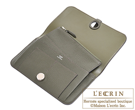 Hermes　Dogon GM　Olive green　Togo leather　Silver hardware