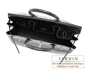 Hermes　Birkin bag 30　Graphite　Porosus crocodile skin　Silver hardware