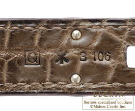 Hermes　Birkin bag 30　Elephant grey　Matt niloticus crocodile skin　Silver hardware