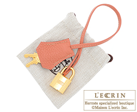 Hermes　Birkin bag 35　Rose tea　Clemence leather　Gold hardware
