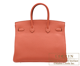 Hermes　Birkin bag 35　Rosy　Togo leather　Silver hardware