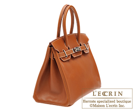 Hermes　Birkin bag 30　Fauve　Barenia leather　Silver hardware