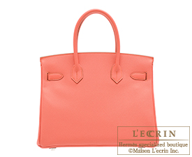 Hermes　Birkin bag 30　Flamingo　Epsom leather　Silver hardware