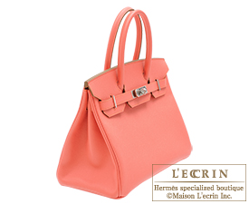 Hermes　Birkin bag 30　Flamingo　Epsom leather　Silver hardware