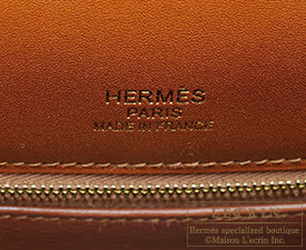Hermes　Kelly Ghillies bag 35　Retourne　Fauve　Tadelakt leather　Champagne gold hardware