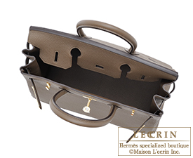 Hermes　Birkin bag 30　Taupe grey　Togo leather　Gold hardware