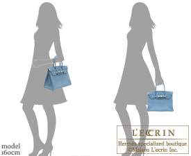 Hermes　Birkin bag 30　Blue jean　Swift leather　Silver hardware