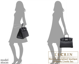 Hermes　Birkin bag 35　Black　Epsom leather　Silver hardware