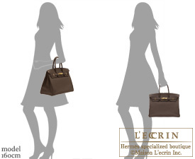 Hermes　Birkin bag 35　Chocolat/Chocolate　Togo leather　Gold hardware