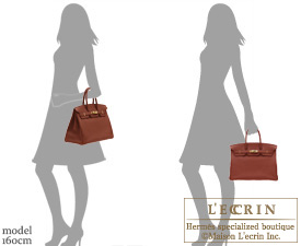 Hermes　Birkin bag 35　Sienne/Sienna　Togo leather　Gold hardware