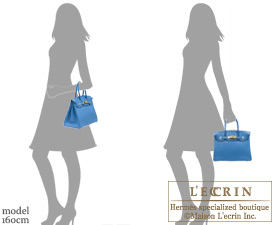 Hermès Mykonos Blue Ostrich Gold Hardware Birkin 30 Bag Hermes