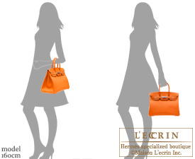 Hermes　Birkin bag 35　Feu/Fire orange　Epsom leather　Silver hardware 