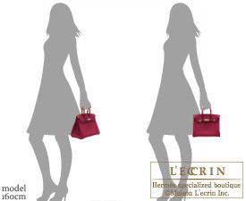 Hermes Birkin Size 25 Ruby Togo Leather