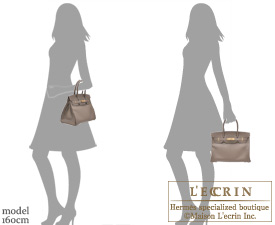 Hermes　Birkin bag 30　Etoupe grey/Raisin/Violet　Chevre goatskin　Gold hardware