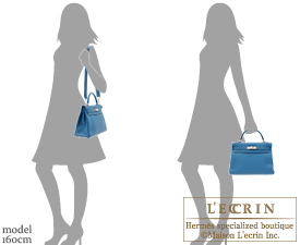 Hermes Kelly 40cm Bleu de Galice Togo GHW