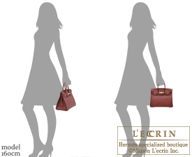 Hermes　Birkin bag 25　Rouge H　Epsom leather　Gold hardware