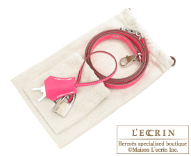 Hermes　Kelly bag 35　Rose tyrien/Hot pink　Epsom leather　Silver hardware