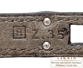Hermes　Birkin bag 25　Mousse　Ostrich leather　Silver hardware