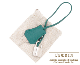 Hermes　Birkin bag 35　Malachite　Togo leather　Silver hardware