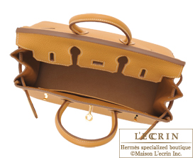 Hermes Natural Sable Togo Leather Gold Hardware Birkin 25 Bag Hermes