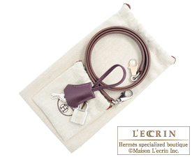 Hermes　Kelly bag 32　Raisin　Epsom leather　Silver hardware