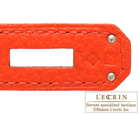 Hermes　Birkin bag 40　Capusine　Togo leather　Silver hardware