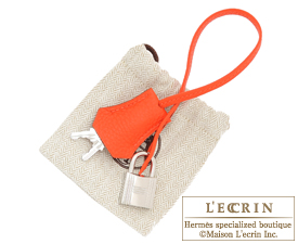 Hermes　Birkin bag 40　Capusine　Togo leather　Silver hardware
