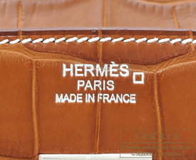 Hermes　Birkin bag 30　Fauve　Alligator barenia　crocodile skin　Silver hardware