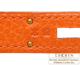 Hermes　Birkin bag 40　Orange　Togo leather　Gold hardware