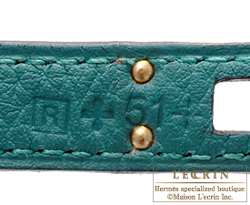 Hermes Malachite 25cm Birkin Jewel Green Togo Gold Hardware - Chicjoy