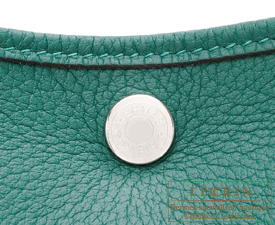 Hermes　Garden Party bag 30/TPM　Malachite　Negonda leather　Silver hardware