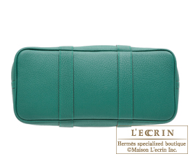 Hermes　Garden Party bag 30/TPM　Malachite　Negonda leather　Silver hardware