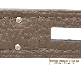 Hermes　Kelly bag 35　Taupe grey　Togo leather　Silver hardware