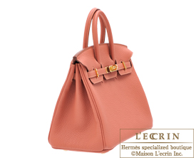 Hermes　Birkin bag 25　Rosy　Togo leather　Gold hardware