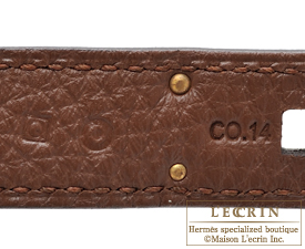 Hermes　Kelly bag 35　Brulee　Togo leather　Gold hardware