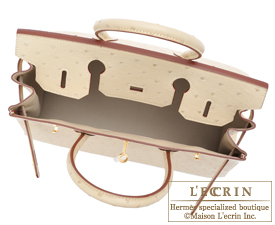 Hermes　Birkin bag 30　Parchemin　Ostrich leather　Gold hardware